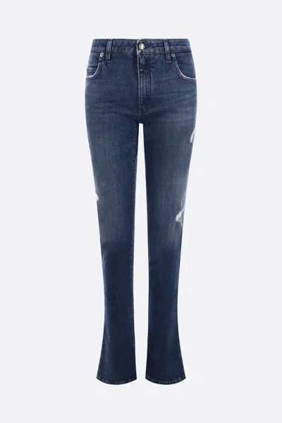 Dolce & Gabbana Mid-rise Slim-cut Jeans In Blue