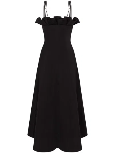 Philosophy Di Lorenzo Serafini Ruffle-detailed Flared Midi Dress