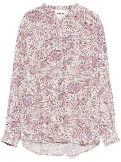 Isabel Marant Étoile Catchell Flared Shirt With Paisley Print