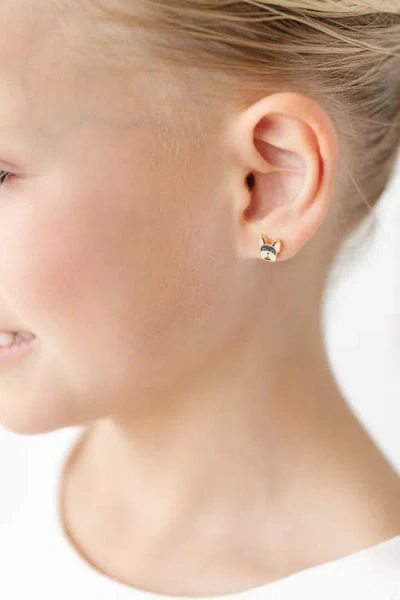 Pip Pop Frenchie Stud Earring In Gold