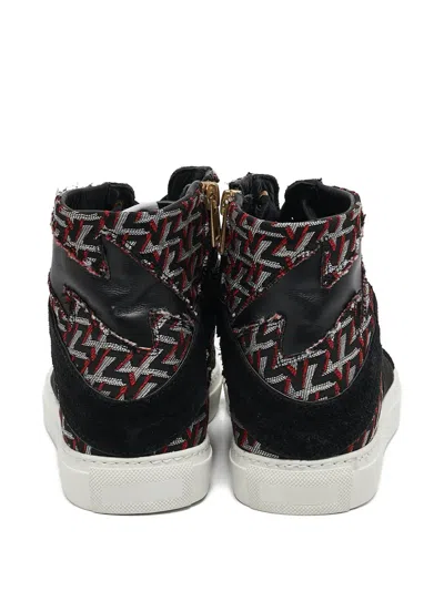 Pre-owned Zadig & Voltaire All-over Logo Lace-up Sneakers