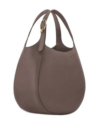 Longchamp Taupe Le Foulonne Small Crossbody Bag In Brown