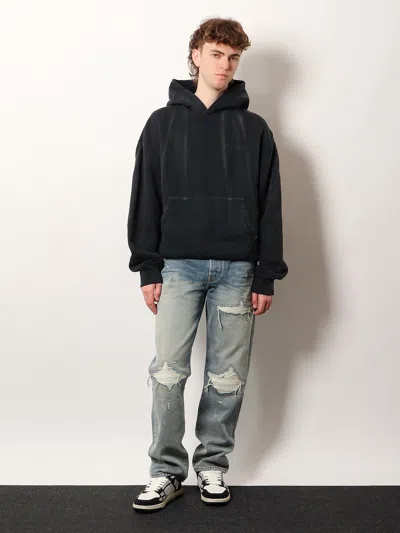 Amiri Distressed Straight Jeans With Belt Loops
