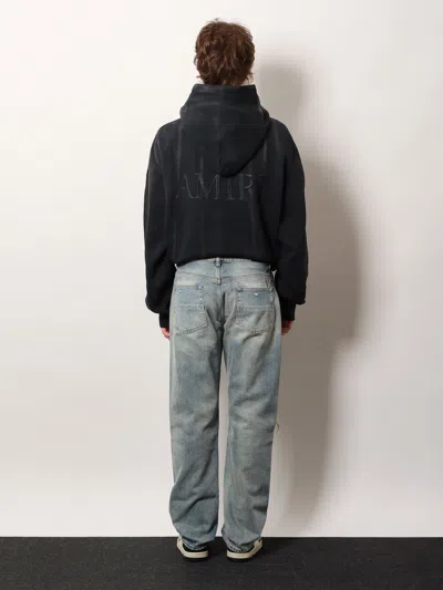 Amiri Distressed Straight Jeans With Belt Loops