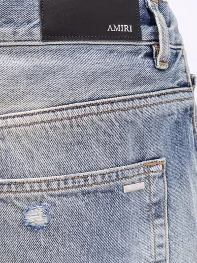 Amiri Distressed Straight Jeans With Belt Loops