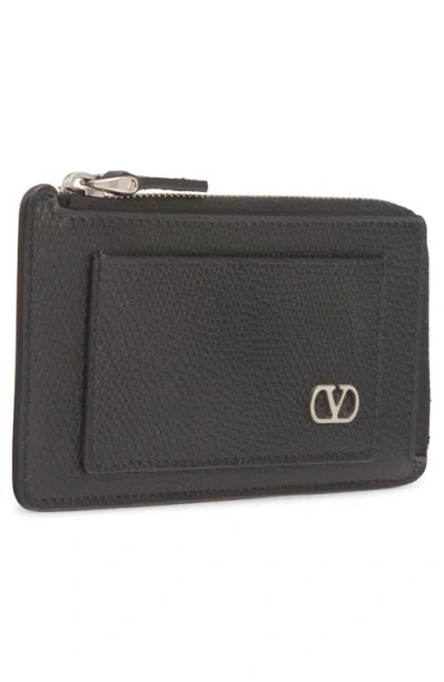 Valentino Garavani Vlogo Leather Coin Card Case