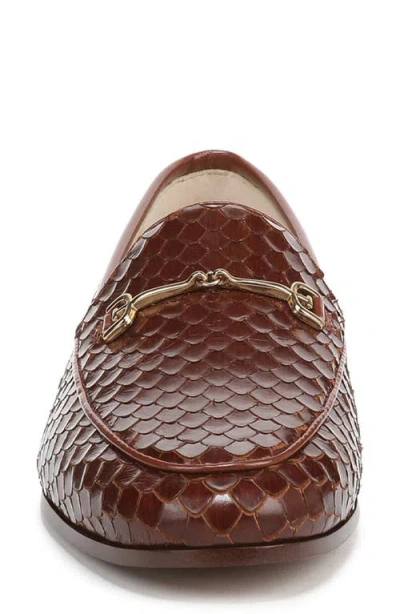 Sam Edelman Loraine 7 Lizard Embossed Loafer In Brown