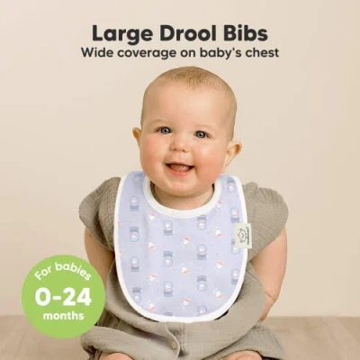 Keababies 8-pack Baby Drool Bibs In Multi