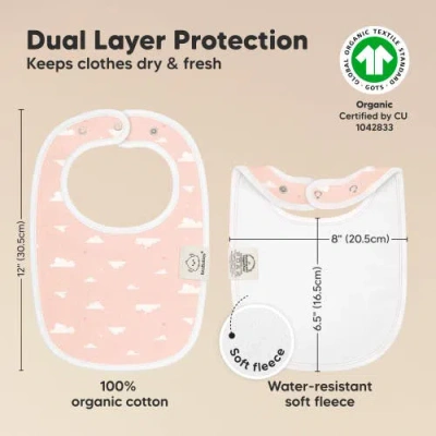 Keababies 8-pack Baby Drool Bibs In Multi