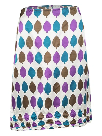 Pre-owned Marni Silk Asymmetric Skirt