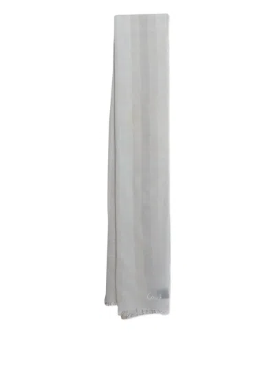 Pre-owned Coach Striped Scarf