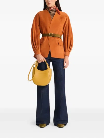Longchamp Small Grained-leather Handbag