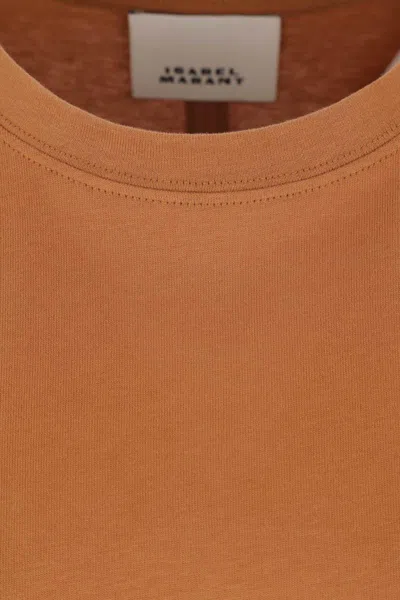 Isabel Marant Zelitos Layered Crewneck T-shirt In Brown