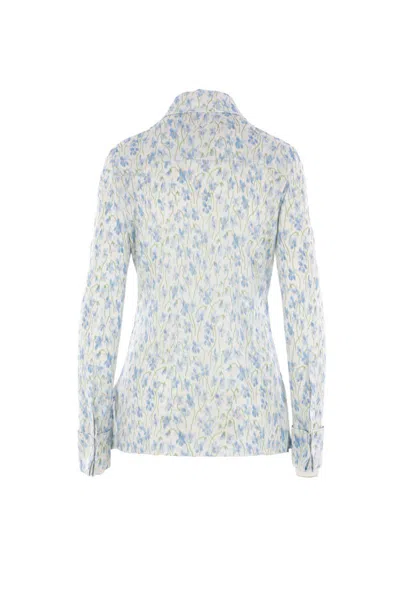 Loewe Floral Print Shirt In Blue