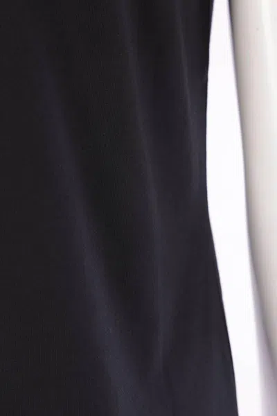 Vivienne Westwood Classic Black T-shirt With Iconic Orb Print In Blue