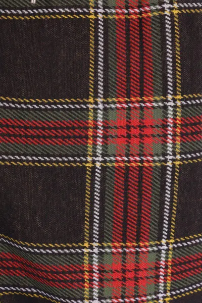 Vivienne Westwood Ruched Check Patterned Mini Skirt In Multi