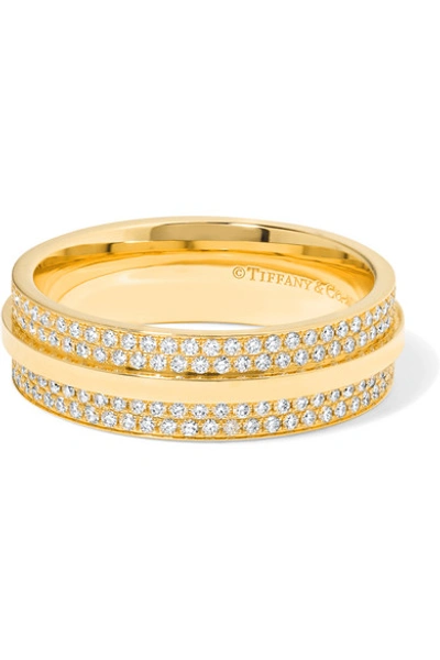 Shop Tiffany & Co 18-karat Gold Diamond Ring