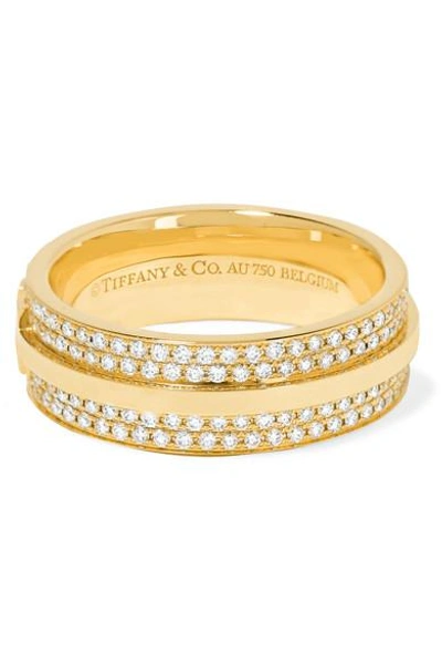 Shop Tiffany & Co 18-karat Gold Diamond Ring