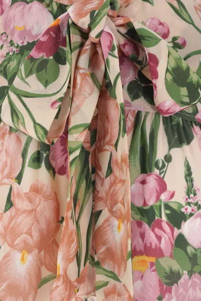 Chloé Turtleneck Jersey Wool Sweater With Floral Print Women