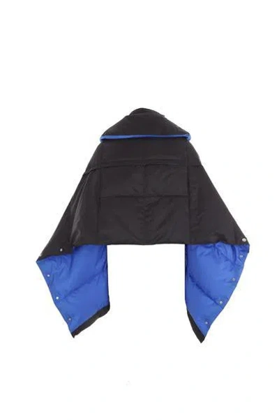 Comme Des Garçons Tao Padded Snap-button Cape In Black