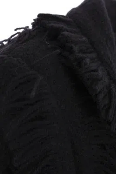Noir Kei Ninomiya Fringe-detailing Wool-blend Blazer