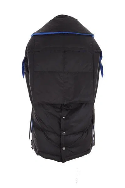 Comme Des Garçons Tao Padded Snap-button Cape In Black