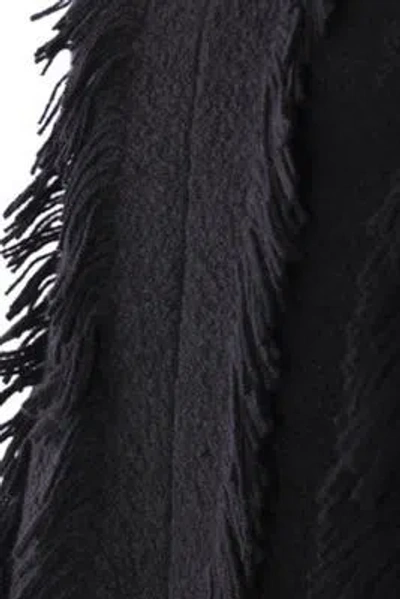 Noir Kei Ninomiya Fringe-detailing Wool-blend Blazer