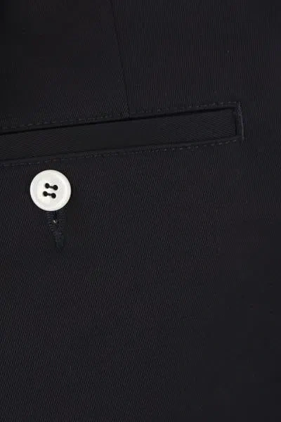 Thom Browne Unconstructed Combo Straight-leg Trousers In Black
