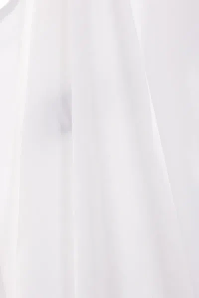 Sacai Overlay Shirt Shirt And Blouse White In White