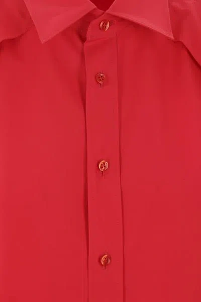 Alainpaul Structured Shoulder Poplin Button Down Blouse