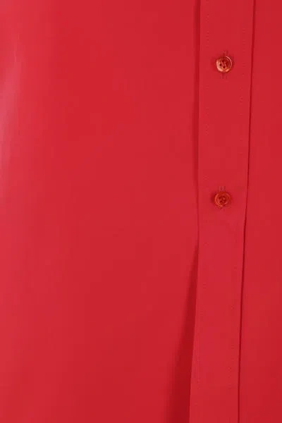 Alainpaul Structured Shoulder Poplin Button Down Blouse