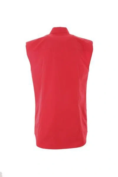 Alainpaul Structured Shoulder Poplin Button Down Blouse