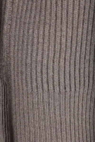 Stella Mccartney Sophisticated High-neck Pullover With Padded Shoulders In Gray