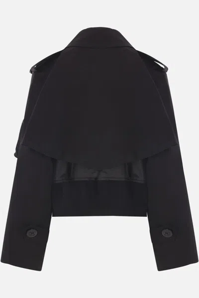 Sacai Coats In Black