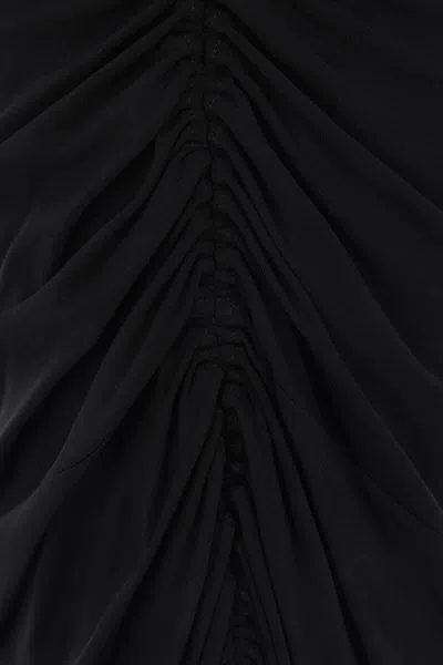 Alaïa Gathered Maxi Skirt In Black