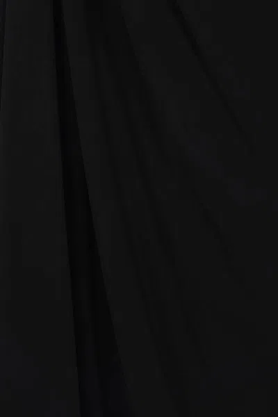 Alaïa Gathered Maxi Skirt In Black
