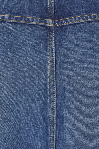 Chloé A-line Silhouette Midi Length Skirt In Blue