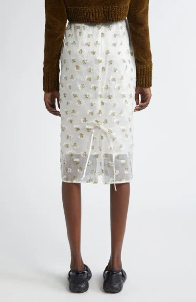 Cecilie Bahnsen Fil Coupé Midi Pencil Skirt