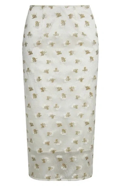 Cecilie Bahnsen Fil Coupé Midi Pencil Skirt