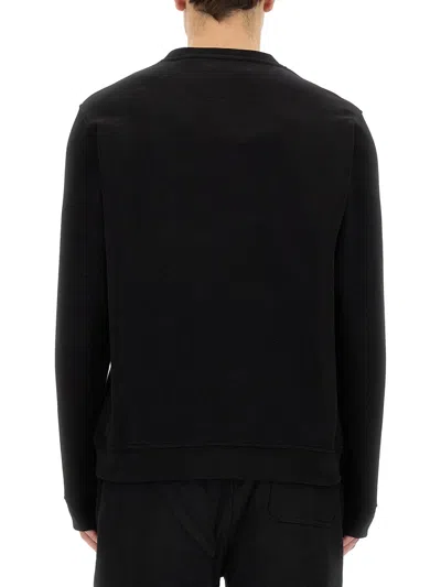 Belstaff Felpa Con Patch Logo In Black