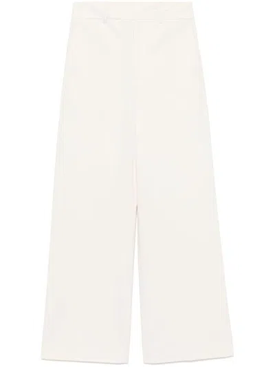 Semicouture Palazzo Trousers In Neutral