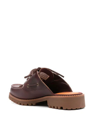 Timberland Bordeaux Mules With Lace-up