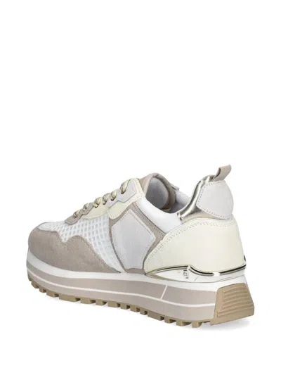 Liu •jo Liu Jo Beige Platform 'maxi Wonder' Sneakers