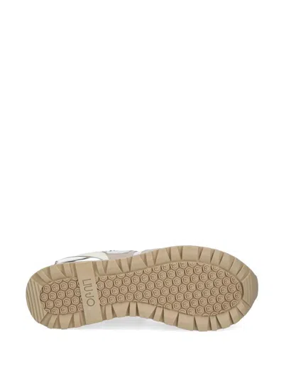 Liu •jo Liu Jo Beige Platform 'maxi Wonder' Sneakers