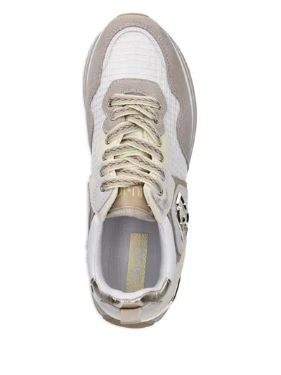 Liu •jo Liu Jo Beige Platform 'maxi Wonder' Sneakers