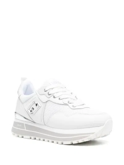 Liu •jo Liu Jo White Platform 'maxi Wonder' Sneakers