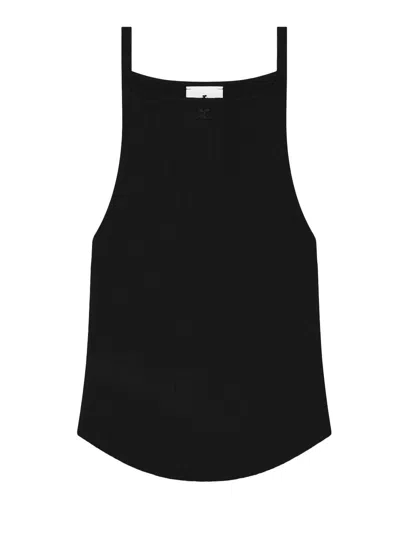 Courrèges Curved-hem Sleeveless Top
