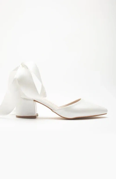 Forever & Always Shoes Fiona Low Block Heels With Ribbon