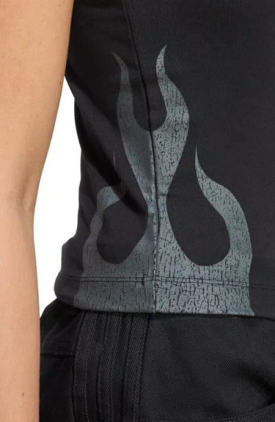 Adidas Originals Adidas Flame Trefoil Camisole In Black