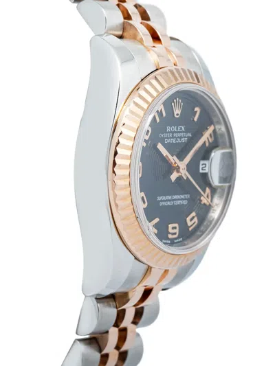 Pre-owned Rolex Datejust 28mm In Black